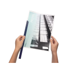 Baguette à relier Durable A4 6mm 60 feuilles bleu foncé