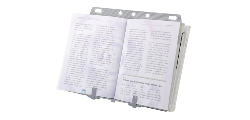 Fellowes Booklift Copyholder Silver Gray