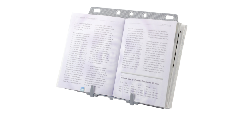 Documentenhouder Fellowes booklift zilvergrijs