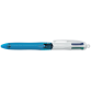 Stylo bille BIC 4 Couleurs Grip Medium bleu clair