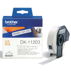 Etiquette Brother DK-11203 nom classeur 17x87mm blanc 1 rouleau 300 pièces