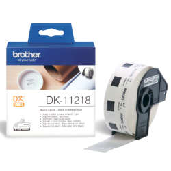 Etiket Brother DK-11218 rond 24mm 1 rol á 1000 stuks wit