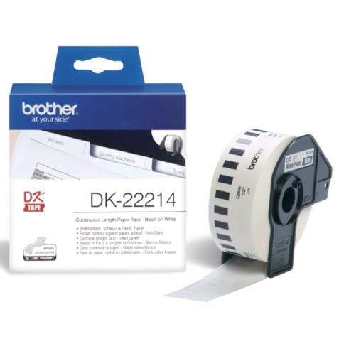 Brother DK-22214 - Thermopapier - Rolle (1,2 cm x 30,5 m)