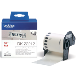 Etiquette Brother DK-22212 continu 62mm 1 rouleau 15m blanc