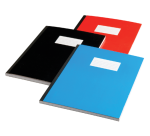 Schrift Qbasic met harde kaft A4 160blz lijn assorti