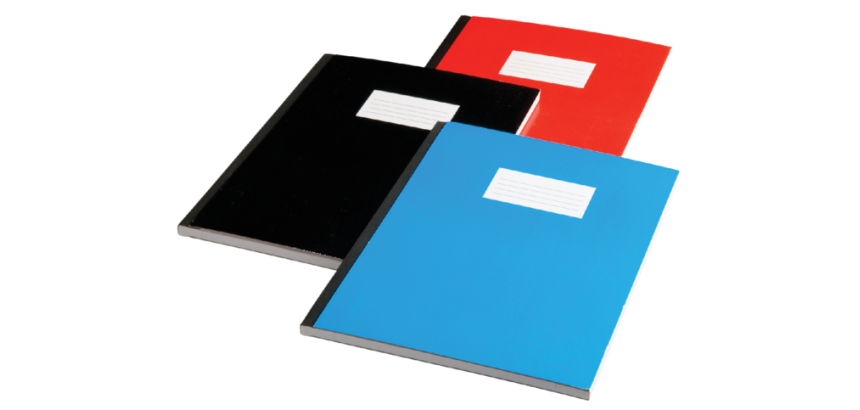 Schrift Qbasic met harde kaft A4 160blz lijn assorti