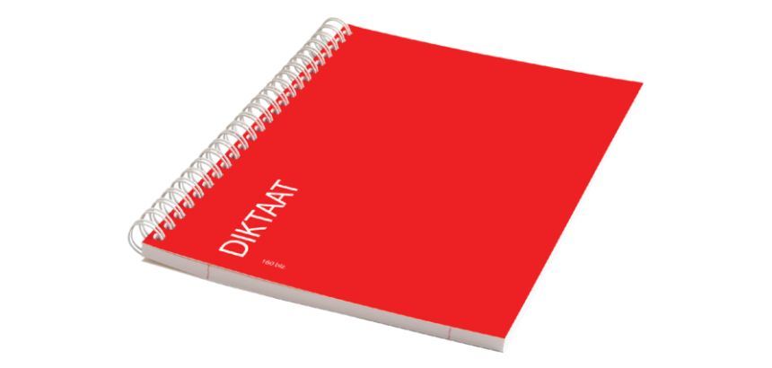 Notebook Qbasic Spiral A5 Lined 160 Pages 70g Red