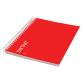 Cahier Qbasic Dictaat A5 spirale ligné 160 pages rouge