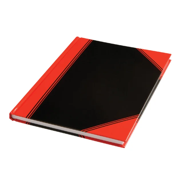 Bantex carnet de notes, ft A5, 192 pages, ligné, rouge et noir