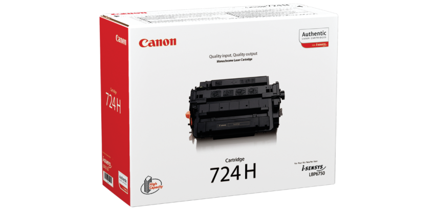 Cartouche toner Canon 724H noir
