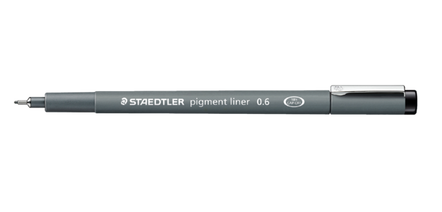 Fineliner Staedtler Pigment 308 0,6mm noir