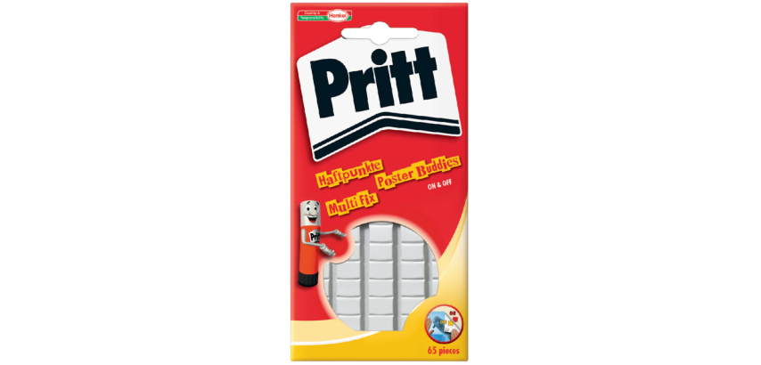 Buddies Pritt Poster Double-Sided Adhesive Dots Blister Pack 65 Pieces