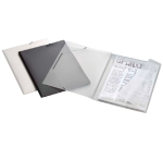 Elasticated folder Djois College File A4 3 flaps PP black