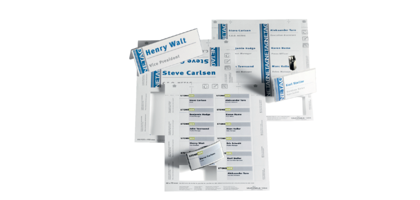 Durable Name Badge 1460 card 61x122/210mm 20 pieces