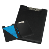 Rillstab 98850 Luxus-Klemmbrett mit Klappe, Kunstleder, schwarz
