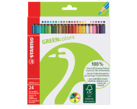 Crayon de couleur GREENcolors, étui carton de 24