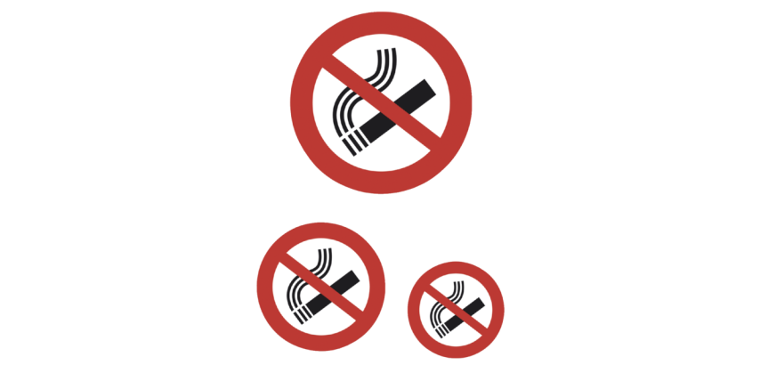 HERMA 5736 Label No Smoking 3 pieces