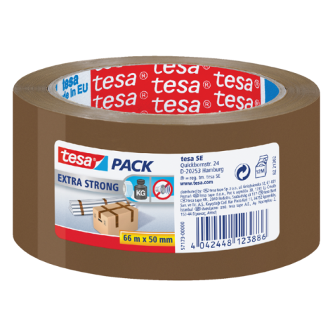 Verpakkingstape tesapack® Extra Strong 66mx50mm PVC bruin