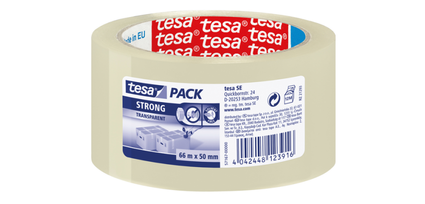Verpackungsklebeband aus Polypropylen, extra stark, 45 µ, Tesa, transparent