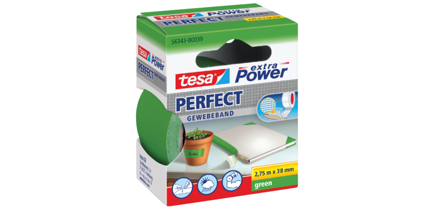 Toile adhésive Tesa 38mmx2,75m vert