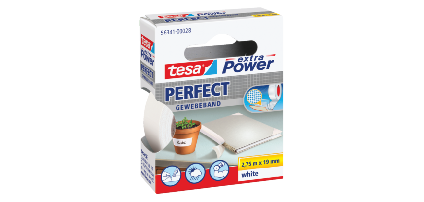 Textieltape tesa® extra Power Perfect 2.75mx19mm wit