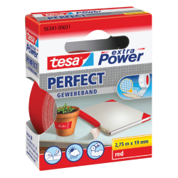 Textieltape tesa® extra Power Perfect 2.75mx19mm rood