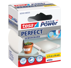 Textieltape tesa® extra Power Perfect 2.75mx38mm wit