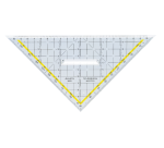 Equerre géométrique Aristo 1650/2 225mm grip transparent