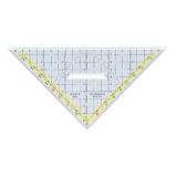 Geodriehoek Aristo 1650/2 225mm met greep transparant