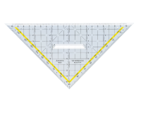 Equerre géométrique Aristo 1650/2 225mm grip transparent