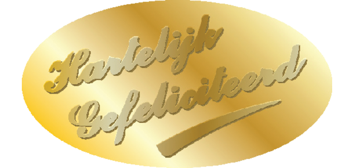 Etikett Haza herzlichen Glückwunsch oder 1000 Stück