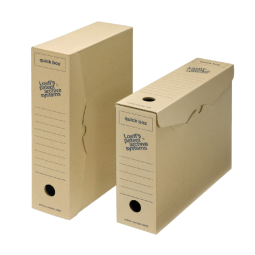 Loeff's achiefdoos Quick box 335x240x80 mm               Pak van 50 stuks