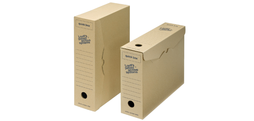 Loeff's boîtes à archives Quick box 335x240x80 mm        Emballage de 50 pièces