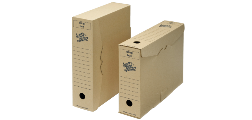 Loeff's archiefdoos Filing Box 345x250x80 mm, pak van 50 stuks