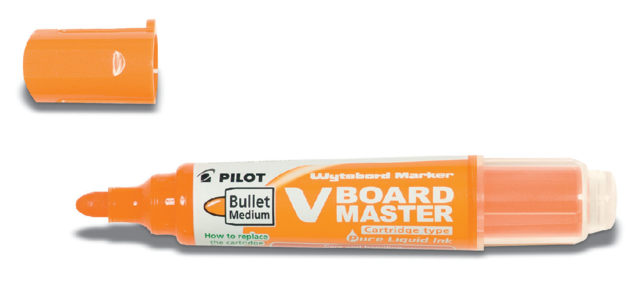 Pilot Begreen whiteboard marker, bullet tip, Medium, orange