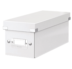 CD-opbergdoos Leitz Click & Store WOW  gerecycled karton 143x136x352mm wit