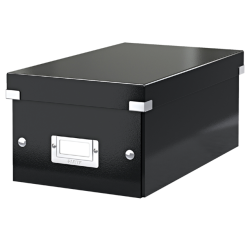 DVD-opbergdoos Leitz Click & Store WOW  gerecycled karton 206x147x352mm zwart