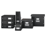 Boîte DVD Leitz Click & Store WOW carton recyclé 206x147x352mm noir