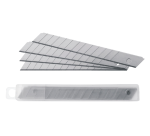 Cutter Westcott Office 9mm bouton sur glissière acier bleu