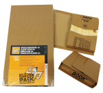 Wikkelverpakking CleverPack ringband zelfklevend bruin pak à 10 stuks