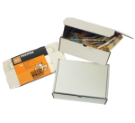 CleverPack corrugated cardboard mailbox 220x160x90mm white 5 pieces