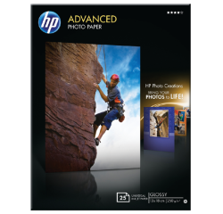 HP Advanced Glossy Photo Paper - photo paper - glossy - 25 sheet(s) - 130 x 180 mm