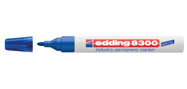 edding 8300 Industry Marker chisel tip 1.5-3mm blue