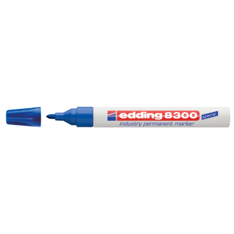 Marqueur edding 8300 Pointe ogive 1,5-3mm bleu