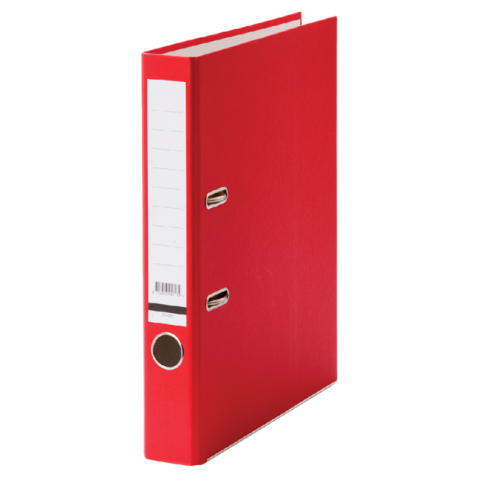 Classeur à levier Qbasic A4 50mm carton rouge