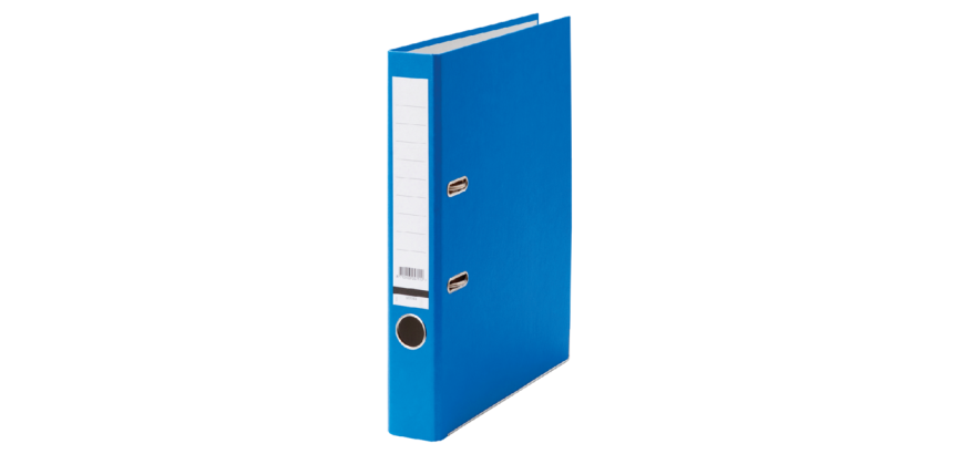 Qbasic Lever Arch File A4 50mm Blue Cardboard