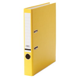 Classeur à levier Qbasic A4 50mm carton jaune