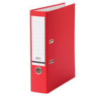 Classeur à levier Qbasic A4 80mm carton rouge