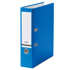 Classeur à levier Qbasic A4 80mm carton bleu