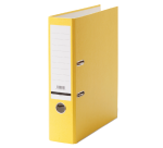 Classeur à levier Qbasic A4 80mm carton jaune